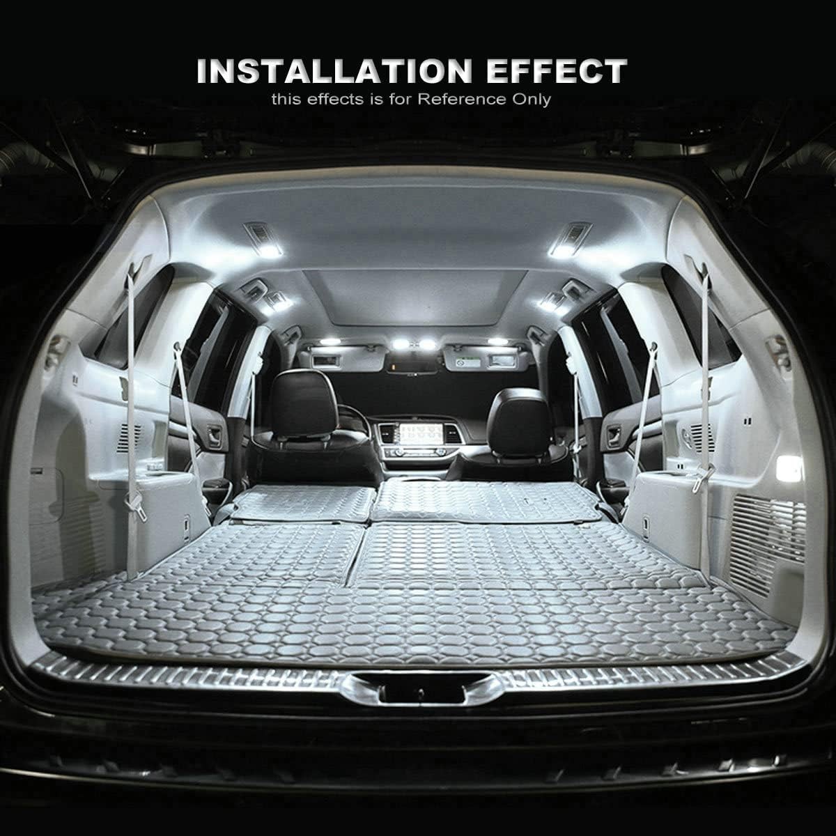 23X LED CAR INTERIOR INSIDE LIGHT DOME TRUNK MAP LICENSE PLATE LAMP CANBUS BULBS