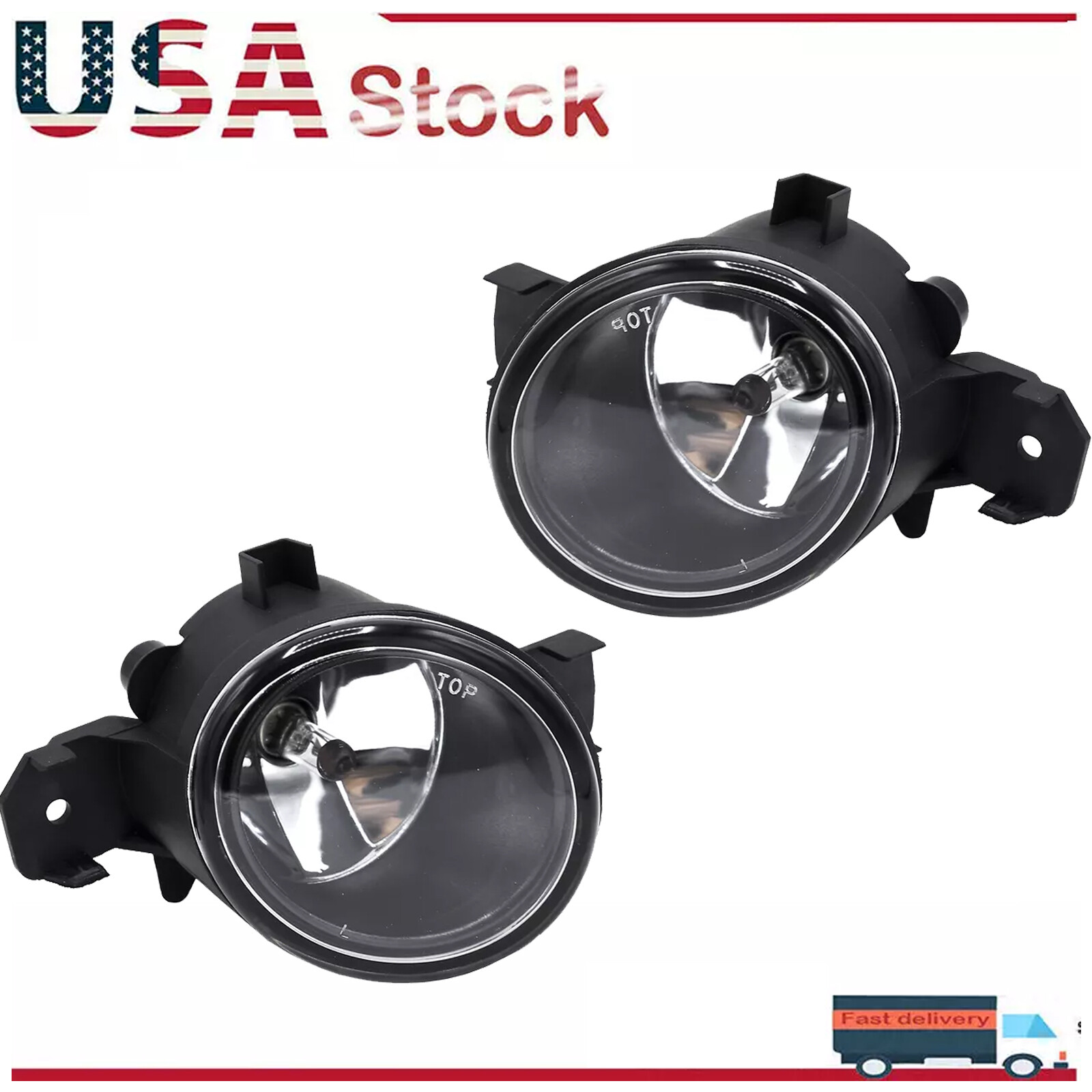 Fog Lights Fit For NISSAN Altima Sentra Maxima Rogue Infiniti QX60 Pair Clear