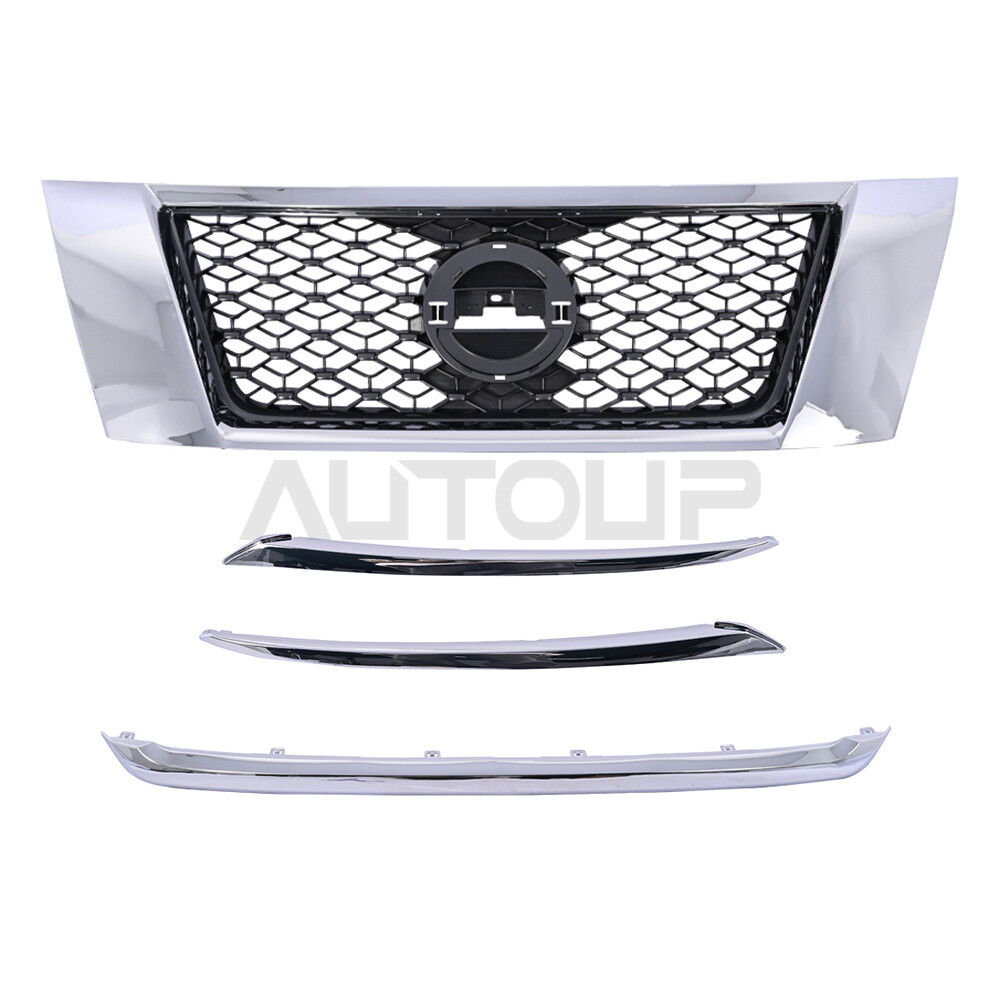 Fits 2013-2016 Nissan Pathfinder Grille Assembly + Chrome Moldings