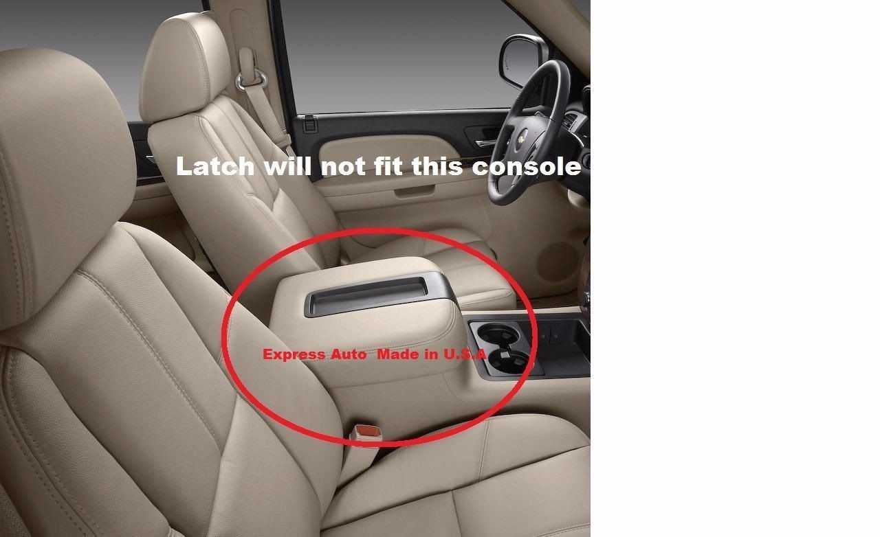 UNBREAKABLE CENTER CONSOLE STORAGE COMPARTMENT LATCH ARMREST LID LOCK CLIP