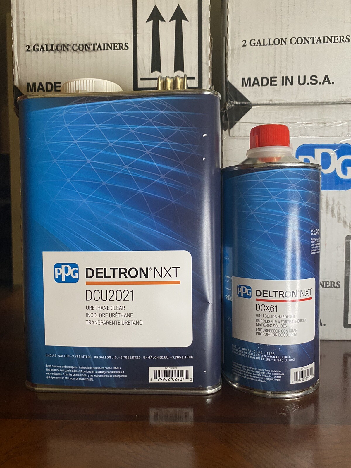 Ppg Clearcoat Deltron NXT 1 Gallon Dcu2021, 1 Qt Dcx61 NXT FREE SHIPPING!