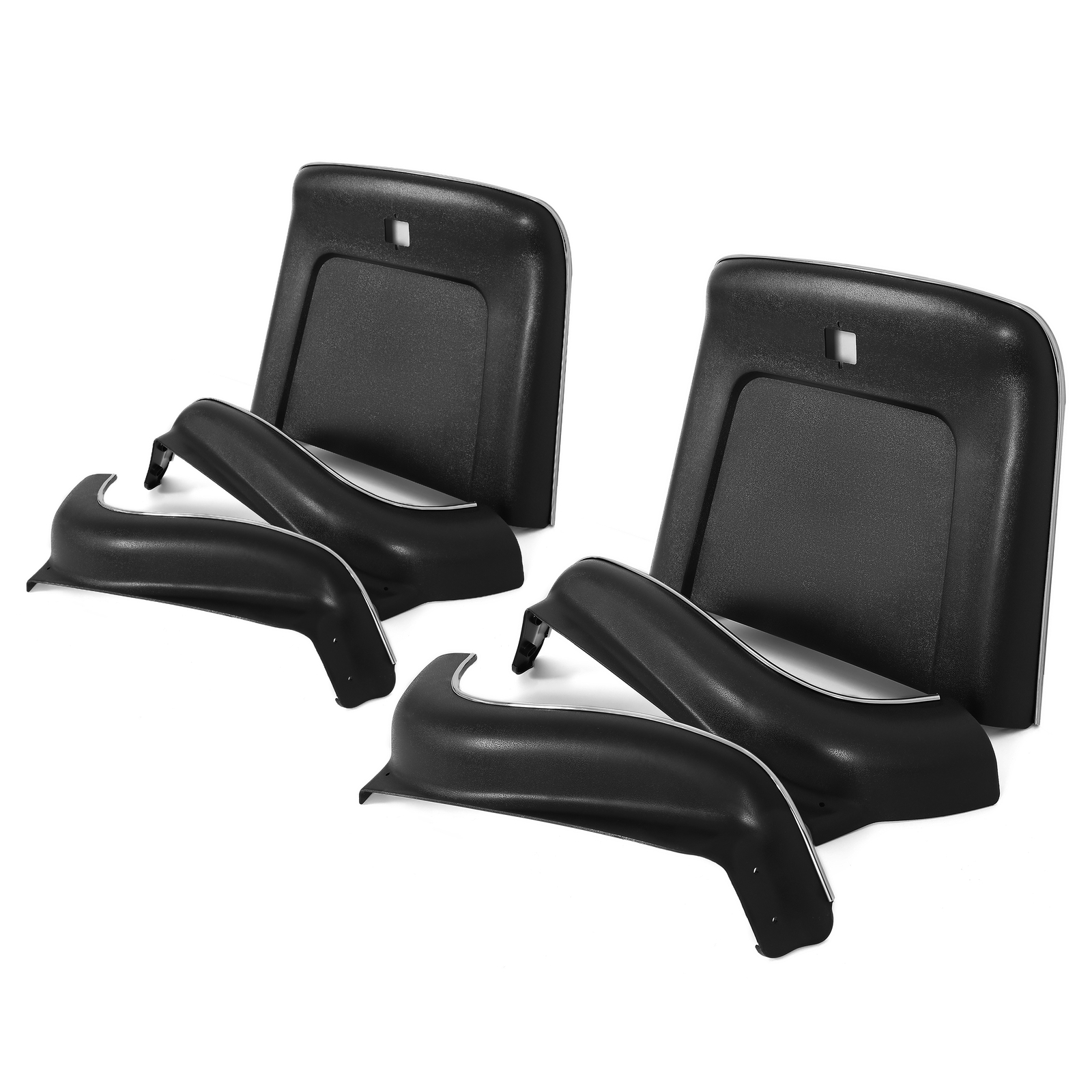 Bucket Seat Backs & Aprons Molded PP 6pc Kit For Chevrolet/ Buick/ Pontiac 69-72