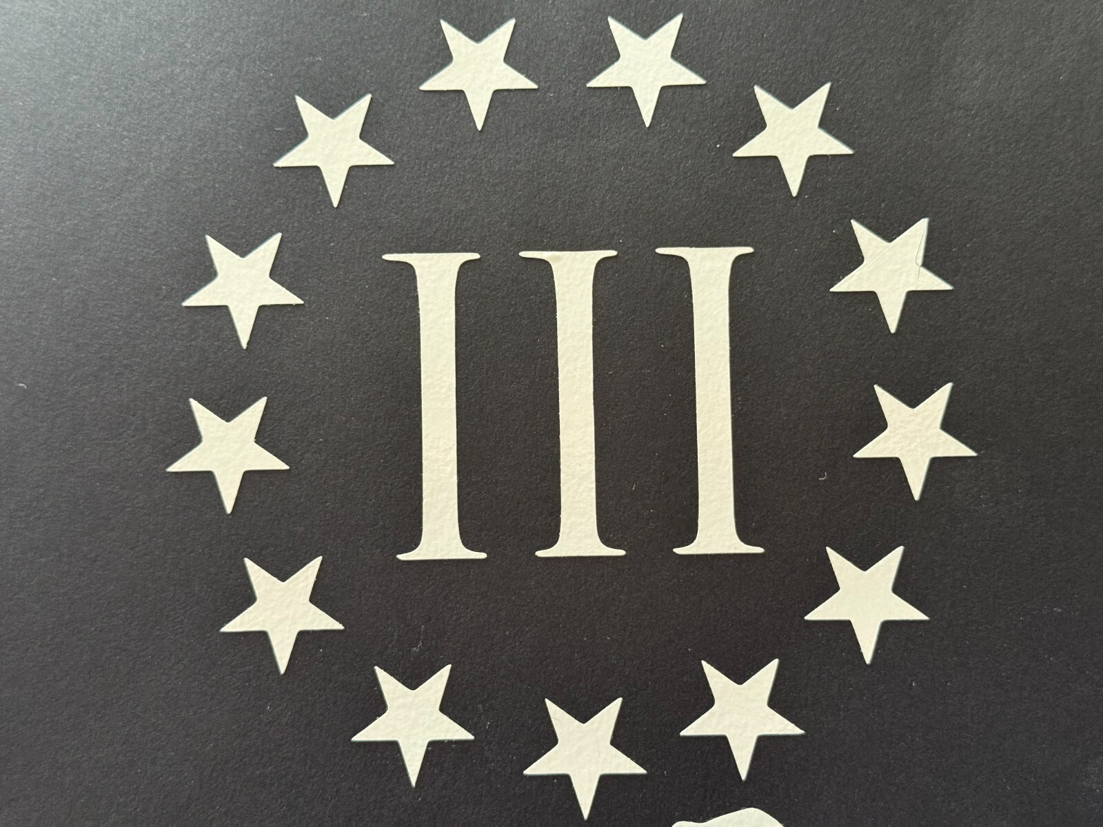 CIRCLE OF 13 PERCENT STARS 1776 PATRIOTIC AMERICA VINYL STICKER DECAL