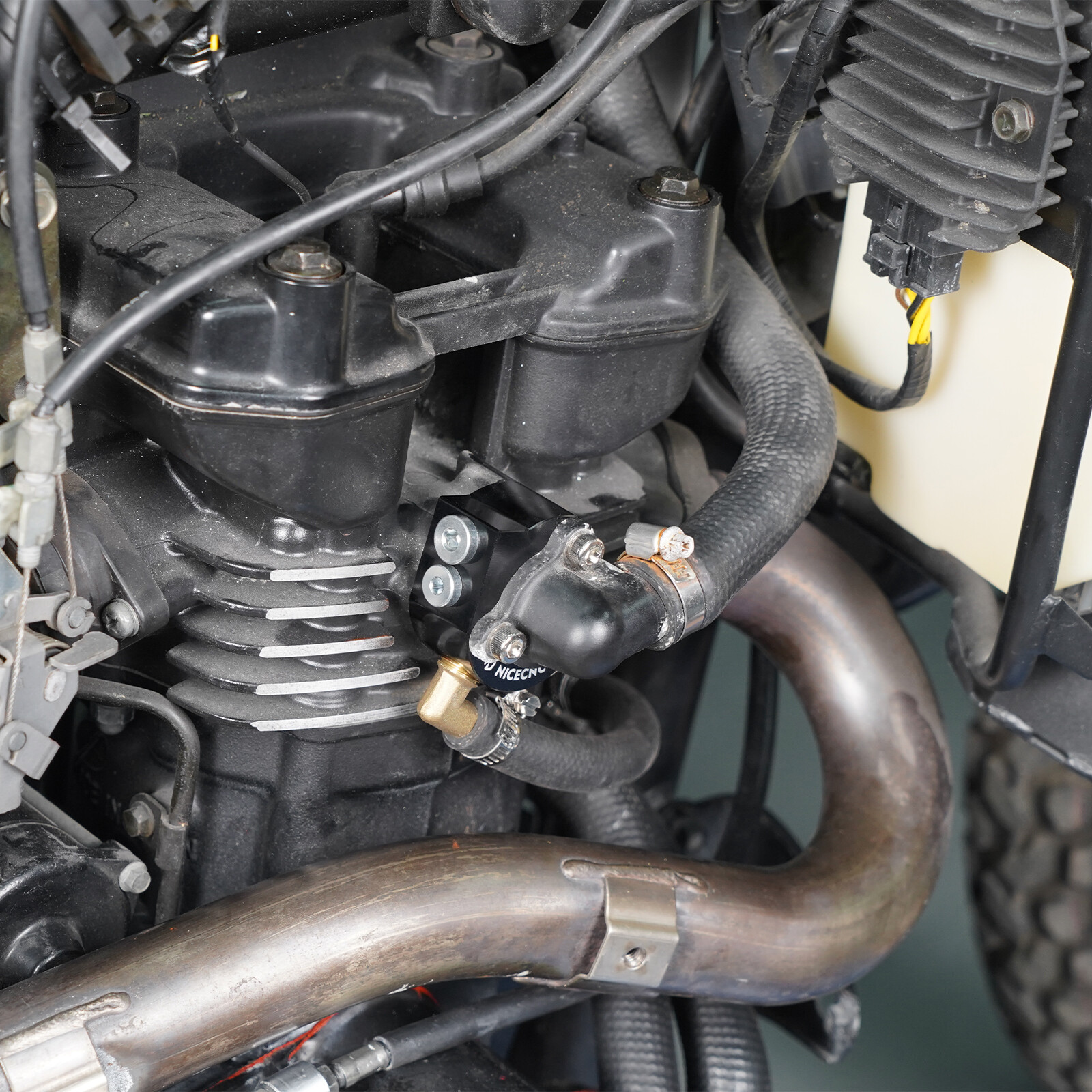 For Kawasaki KLR650 External Upgraded Thermostat Cooling System Modification Kit