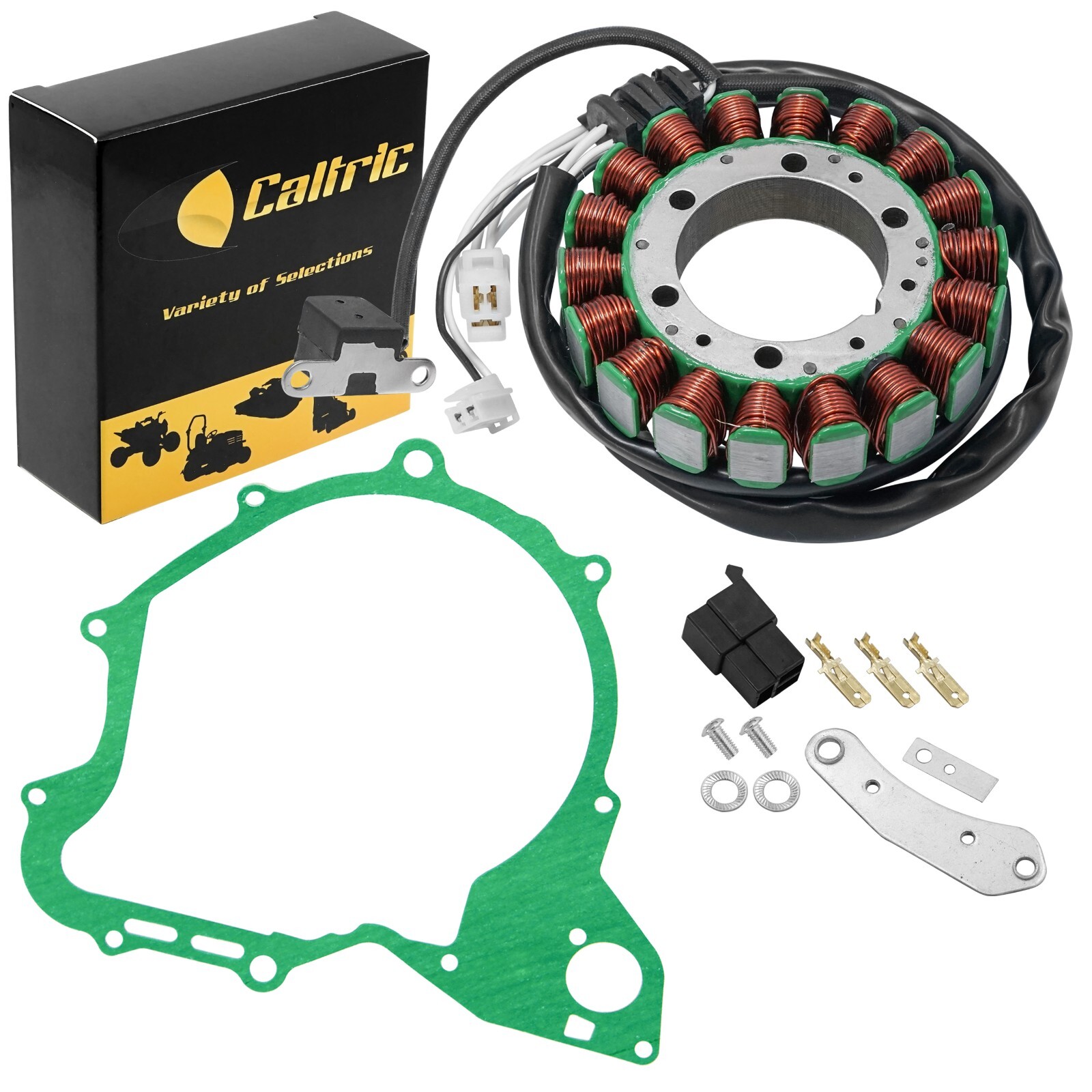 Stator & Gasket for Yamaha XVS650 V-Star 650 Silverado 2004-10 Magneto & Gasket