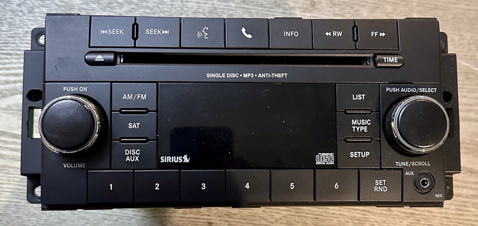 Chrysler Radio Stereo Dodge Jeep Single Disc CD Player MP3 2008-2014 P05091197AC