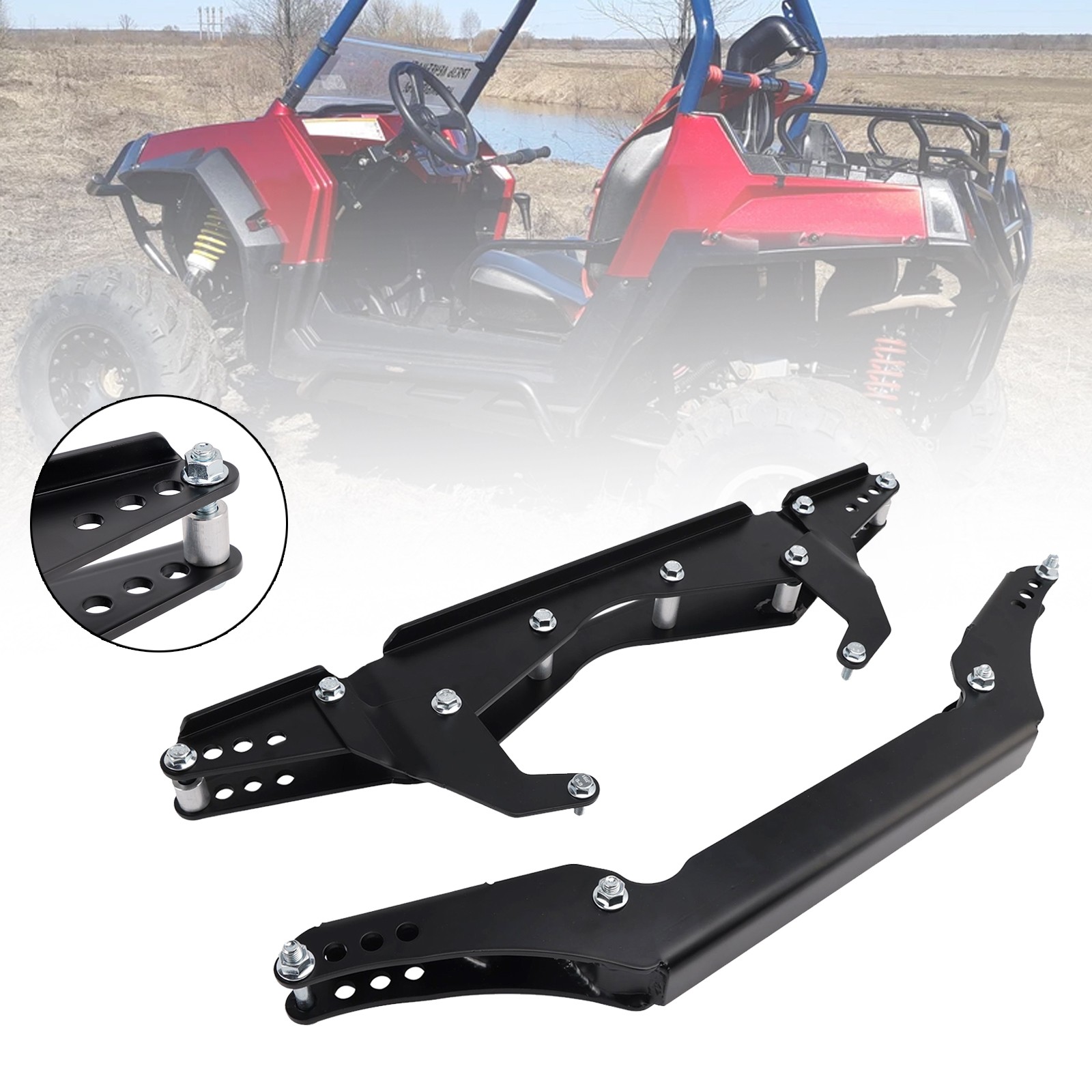 2 Inches Lifting Set Front & Rear Suspension For Polaris Rzr S 800 09-14 4 800