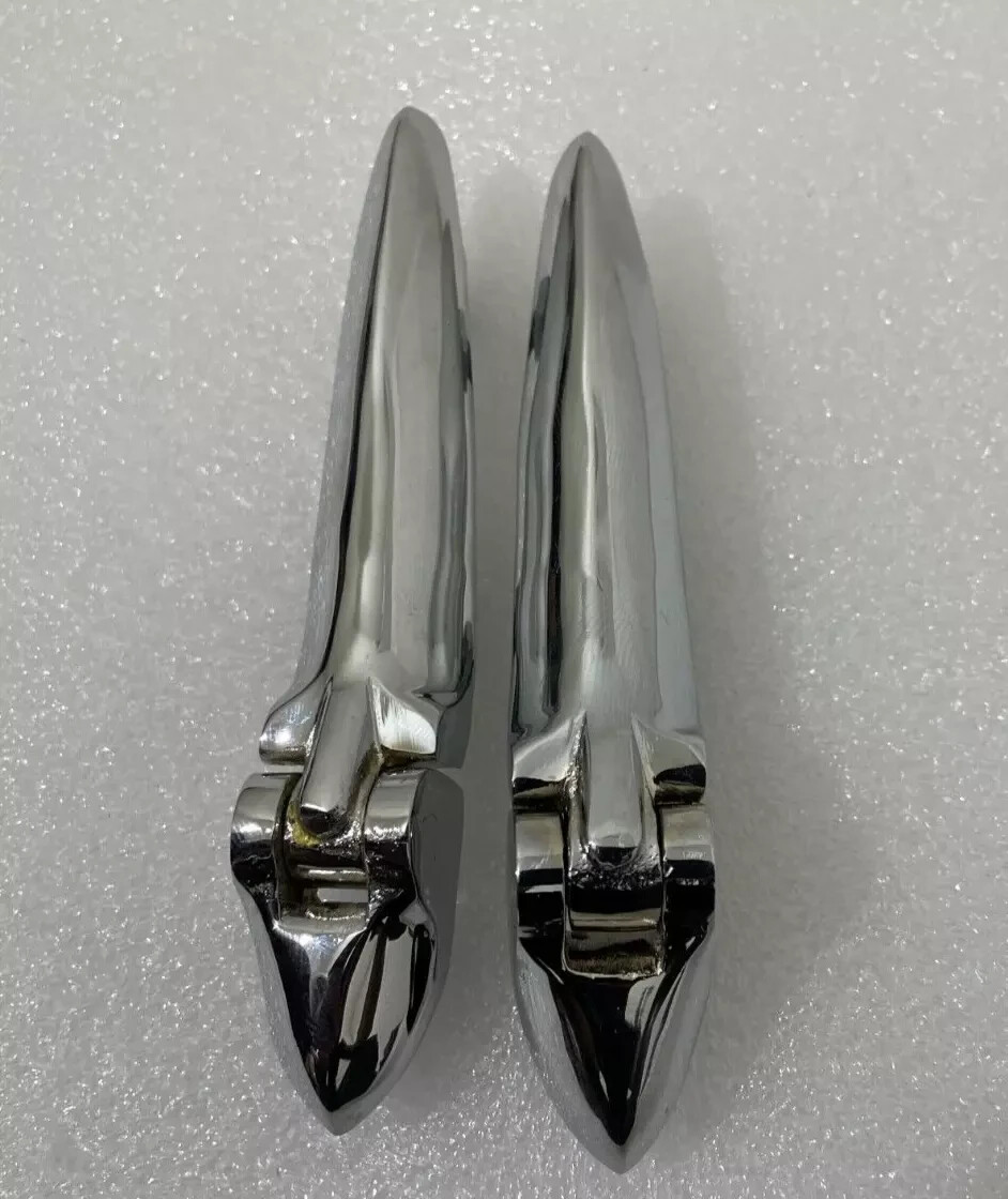 Fit For Pair of 1940 Trunk Lid Hinges 5″ Reproduced Chrome Plated