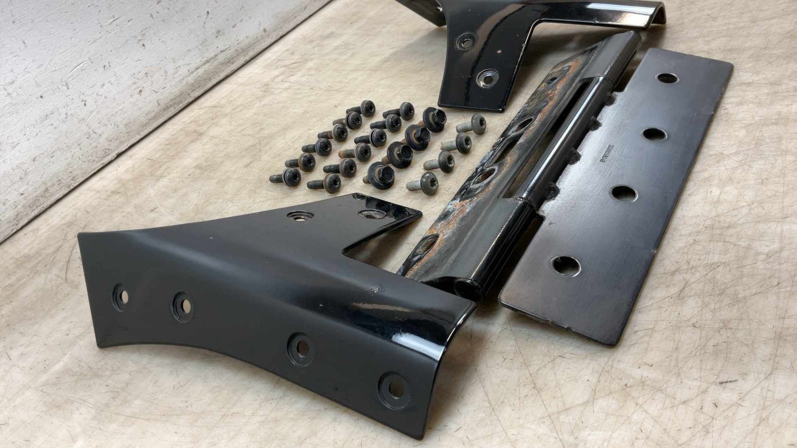 Jeep Wrangler JK Windshield Support Brackets PX8 Black 2007-2017 177810