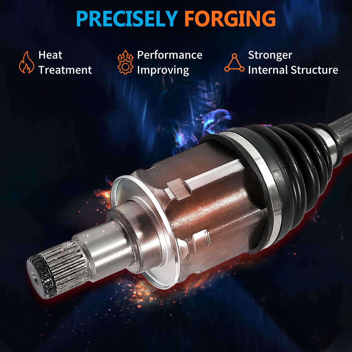 Front Driver Side CV Axle Joint Shaft Assembly for INFINITI FX45 4.5L V8 AWD