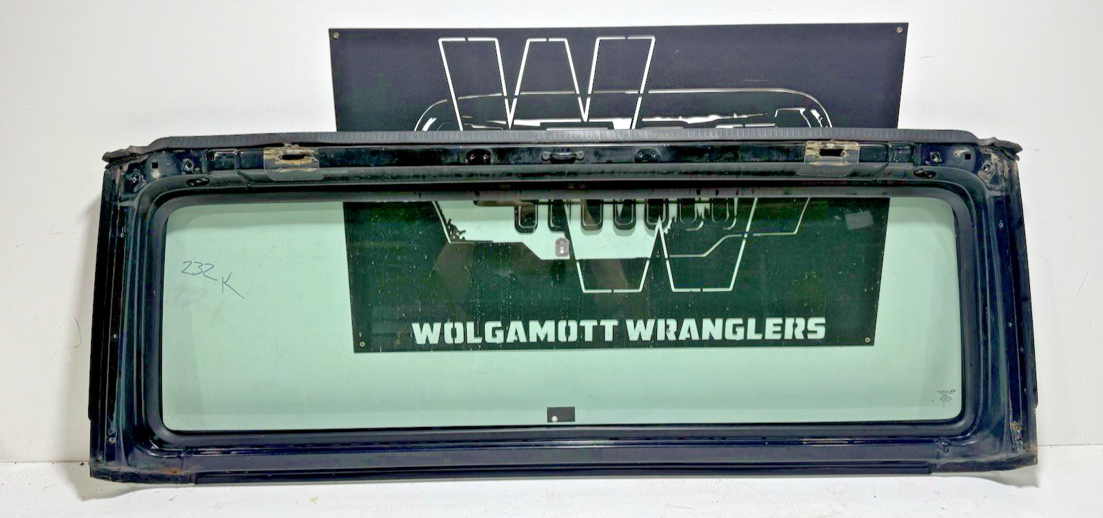Windshield Frame Panel BLACK PX8 + FREE Windshield GLASS 97-02 Jeep TJ Wrangler
