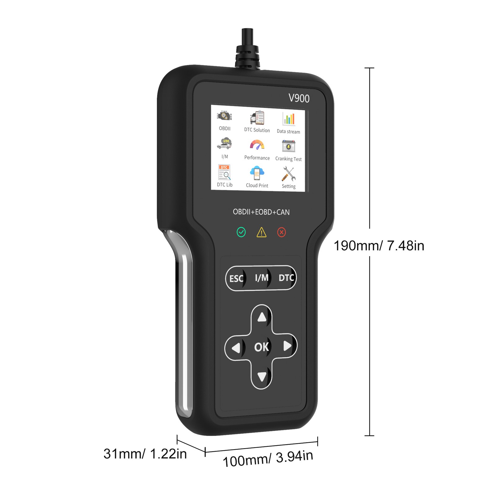 OBD2 Scanner Engine & Transmission Diagnostic Tool Code Reader 600+ Data Stream