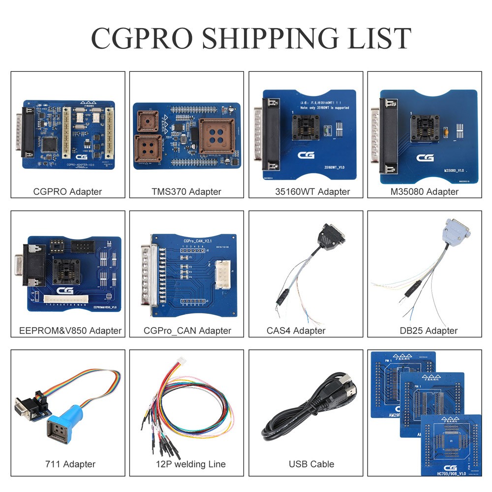 CG Pro 9S12 Programmer Full Version With All Adapter Free Update Online Lifetime