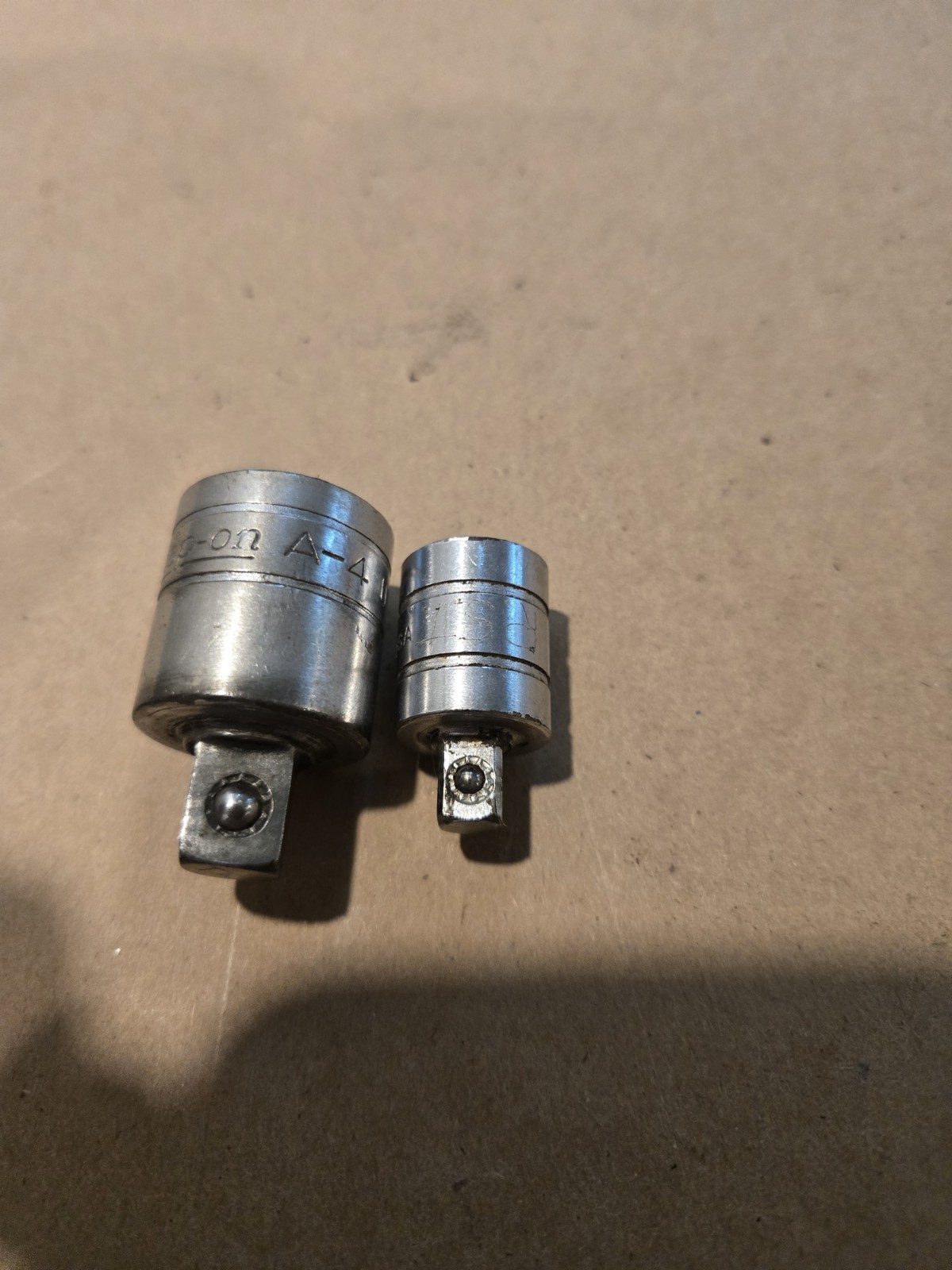 Snap On 3/8″ F To 1/4″ M 1/2″ F To 3/8″ M Drive Chrome Adaptor Sockets USA Lot