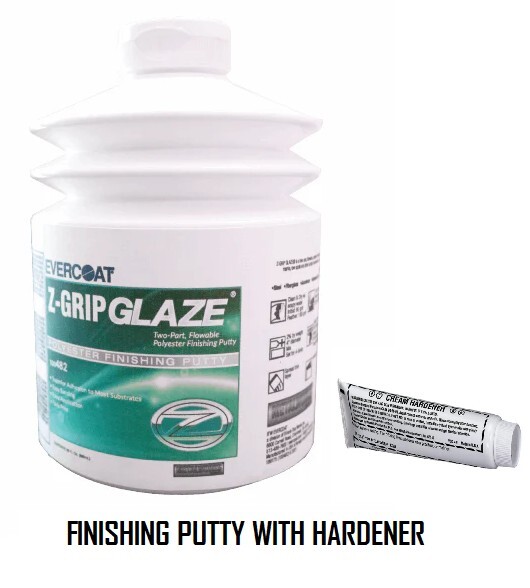 New EVERCOAT Z-Grip Glaze 100482 Polyester Finishing Putty 30 oz Liquid FIB-482