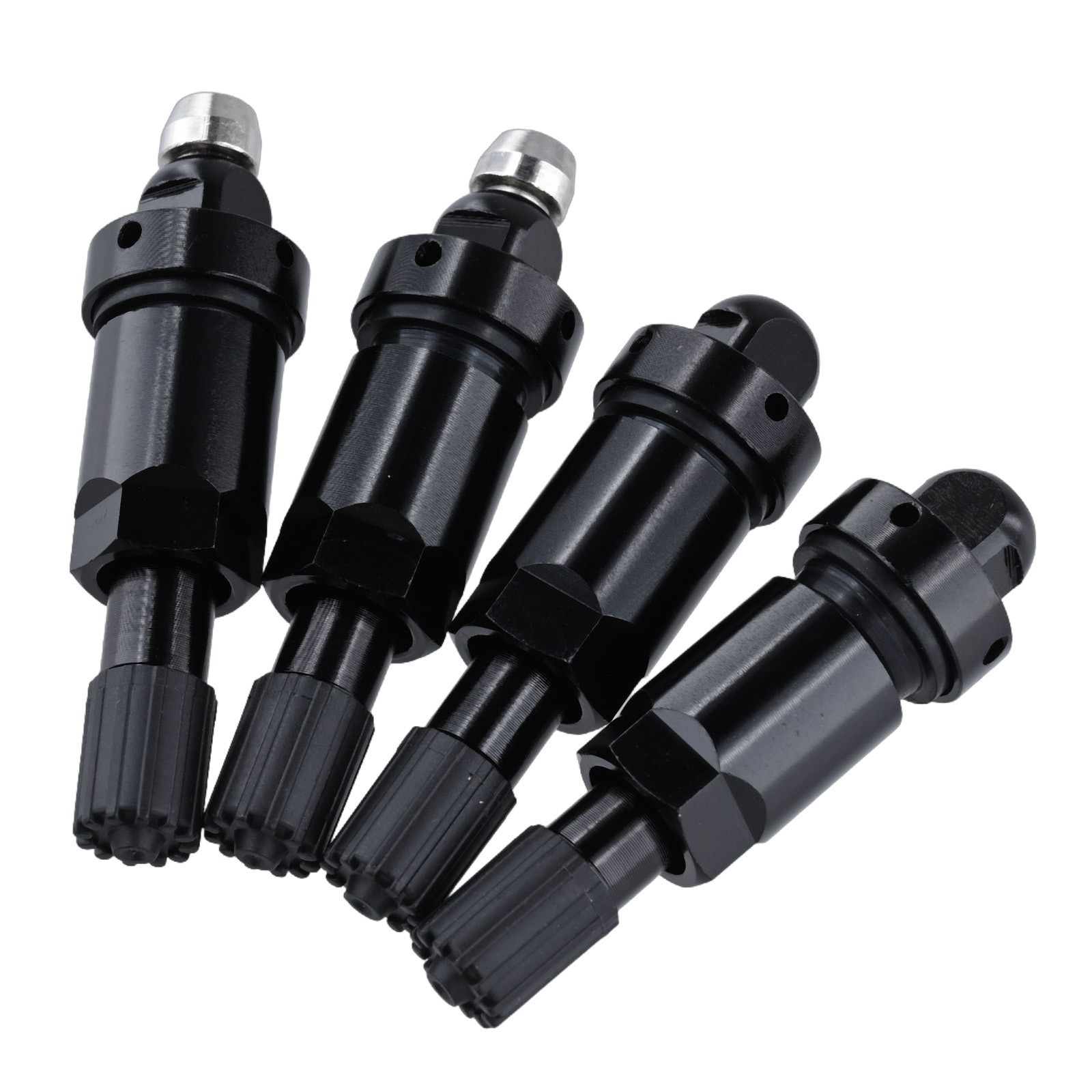 Replacement Tire Valves TPMS Alloy Rubber Gaskets Touch Of Style Fixing Nut