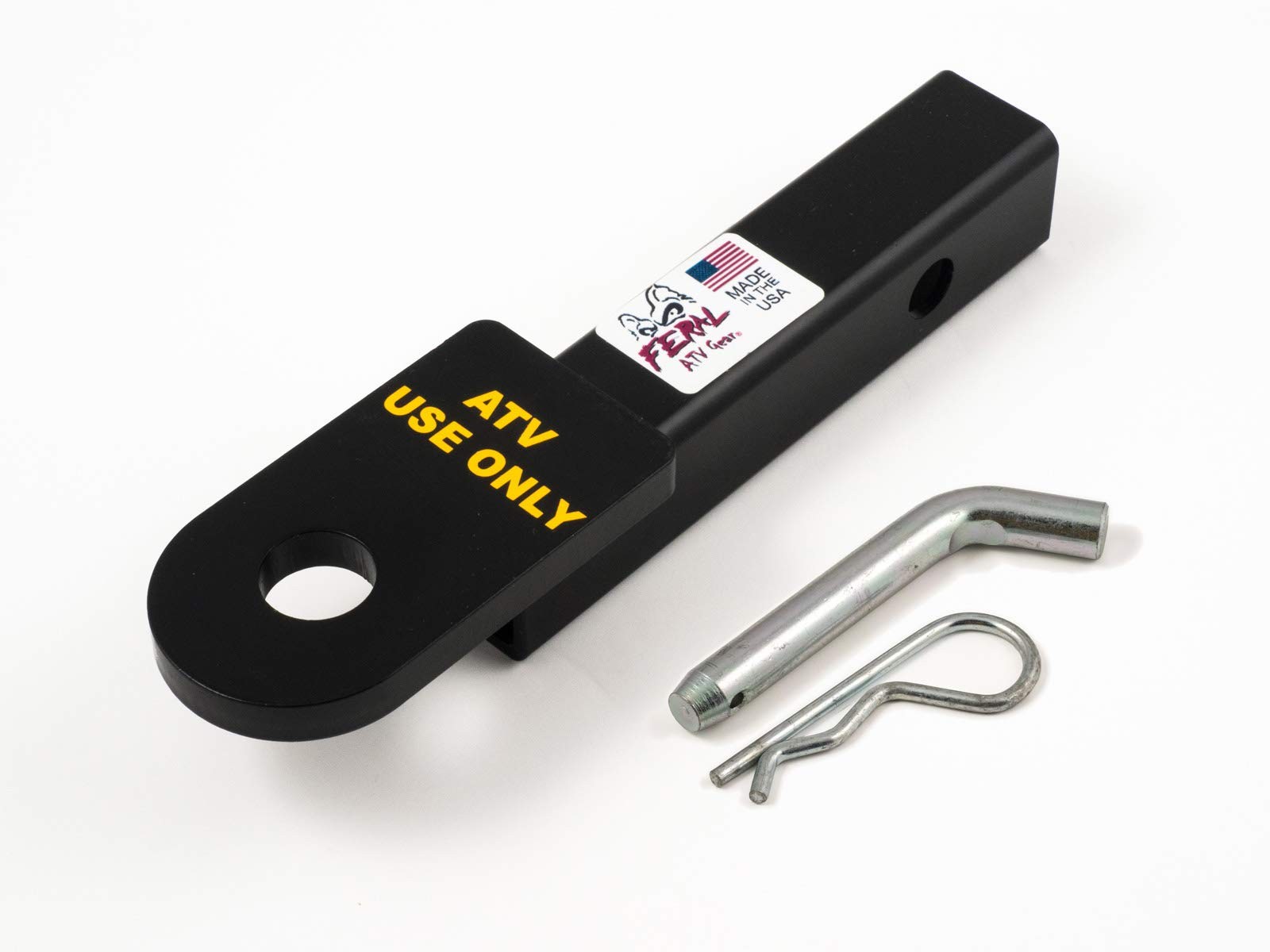 FERAL ATV Gear 1-1/4 x 6″ Receiver Hitch, Draw 1-1/4″ Tube, Black