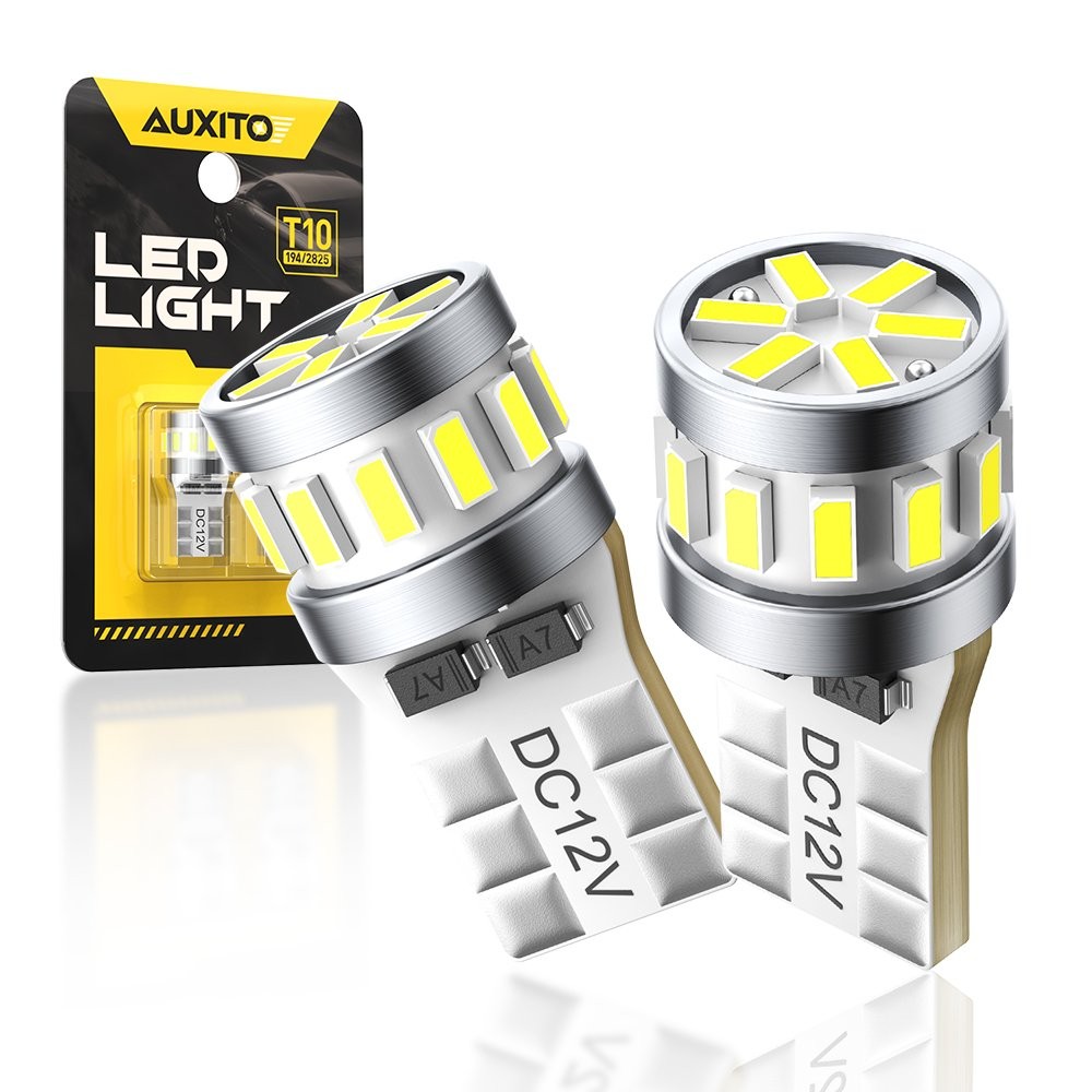 AUXITO T10 LED License Plate Light Bulbs Super Bright White 168 2825 194