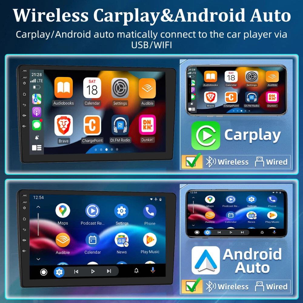 For Lincoln Town Car 2003-2011 7″ Wireless Carplay Android 15 Navi Radio Stereo