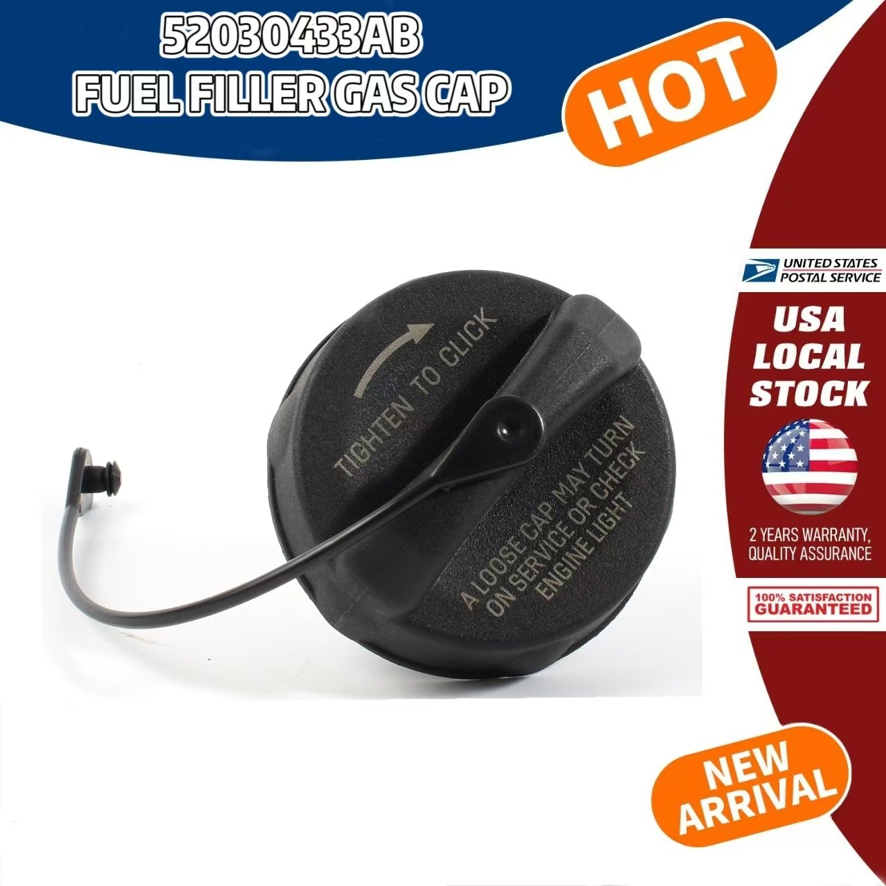 Brand New OEM QUALITY 52030433AB Fuel Tank Gas Cap Replace 52102464AA 52102464AC