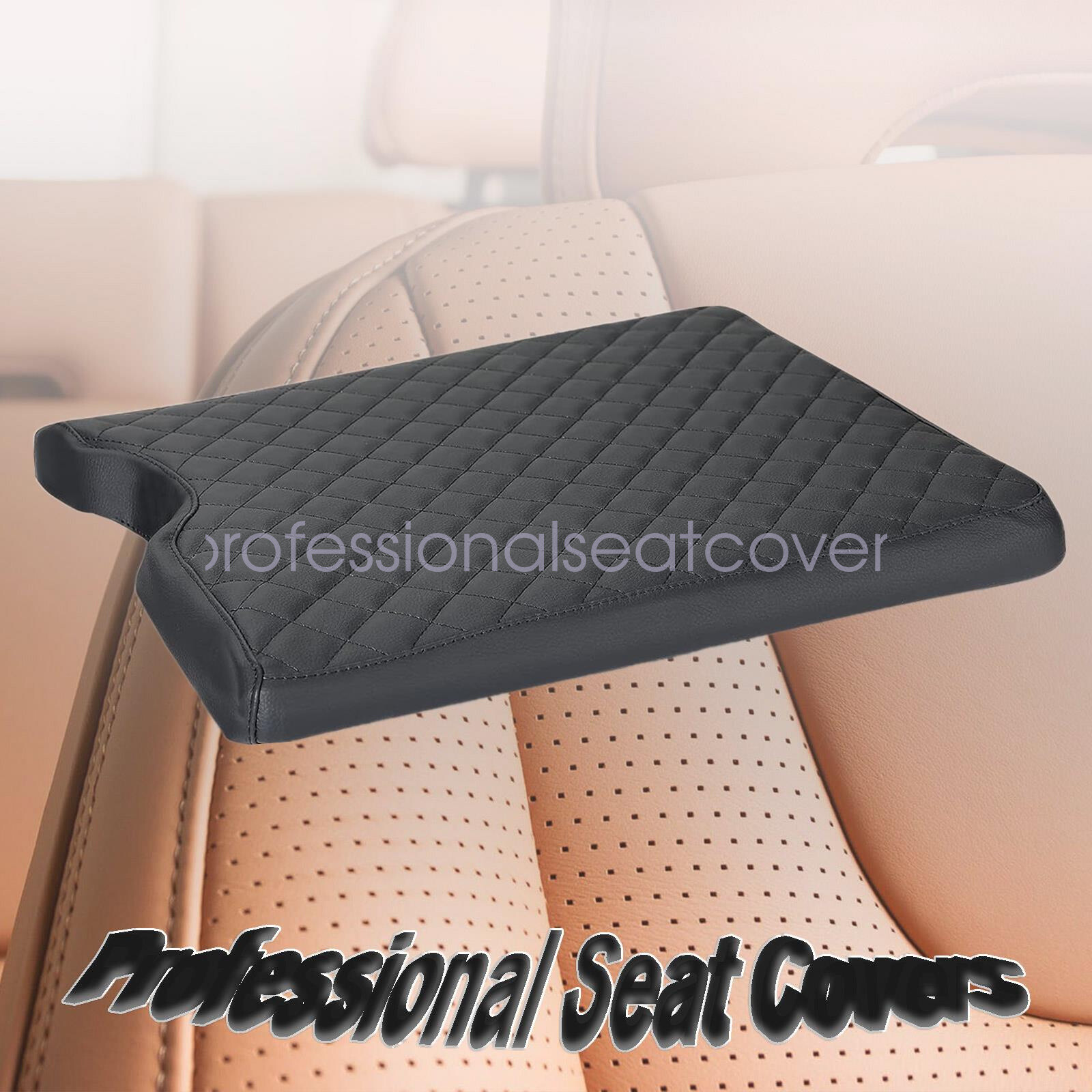 Center Console Replacement Microfiber Leather Armrest Cover For 15-22 Ford F150
