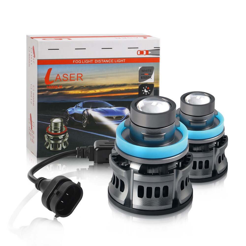2X H11 LED Laser Headlights Bulb Ice Blue White Yellow Projector Auto Fog Lights