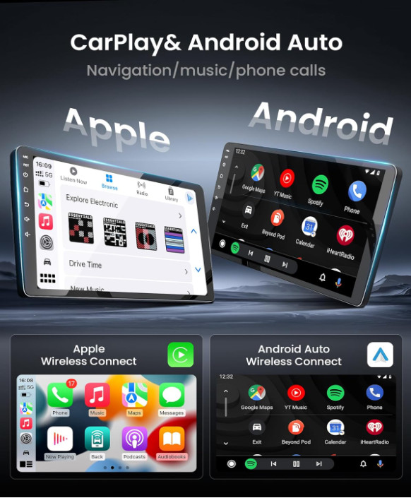 4GB+64GB Android 13 Car Radio for Dodge Ram 1500 2500 2013-2018: Wireless CarPla