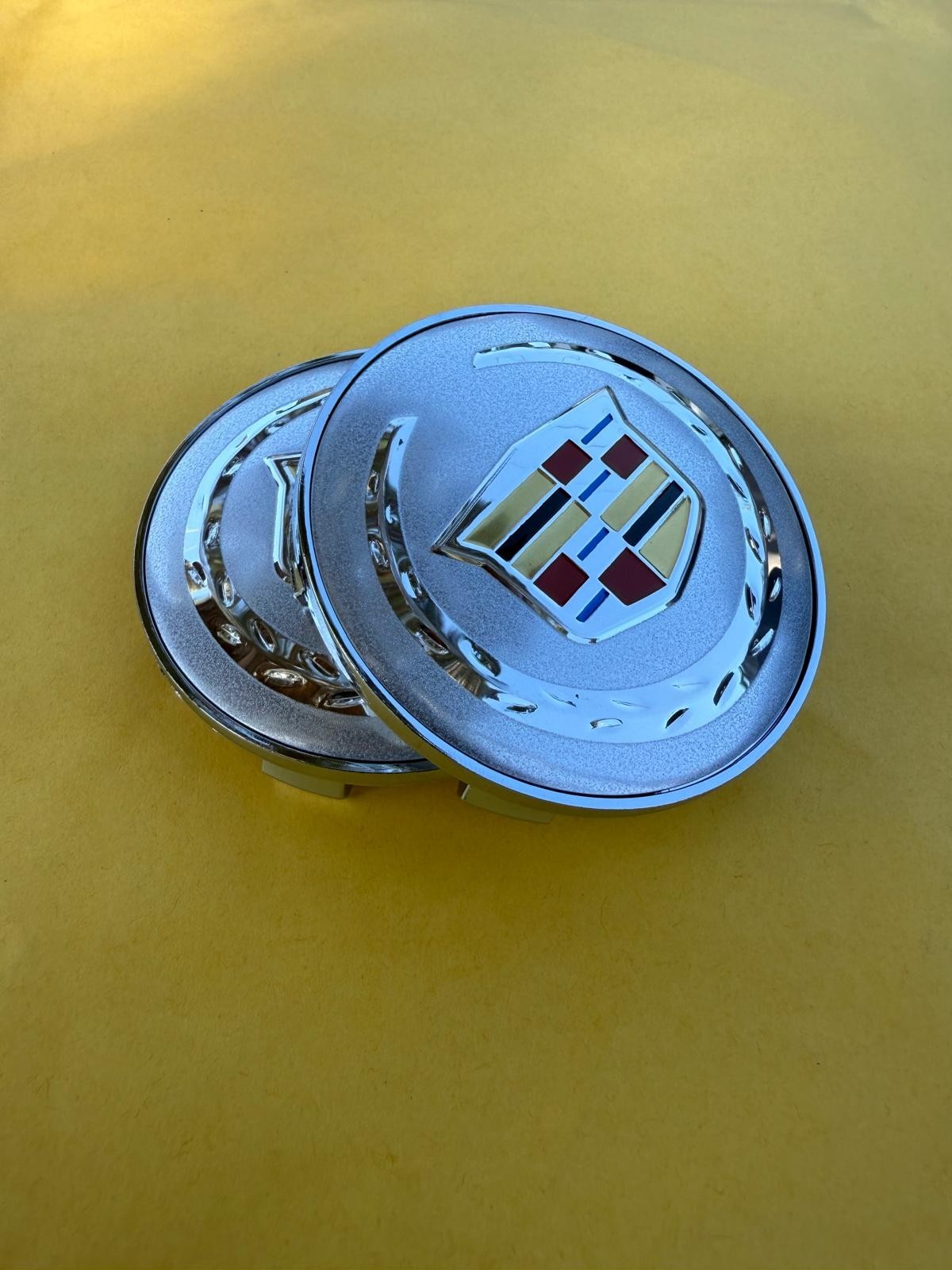 4 X Cadillac Chrome Center Caps SRX DTS XTS 67mm/2 5/8, Satisfaction Guaranteed!