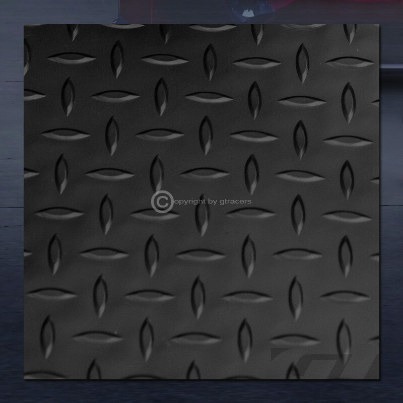 For 1983-2012 Ford Ranger 7 Ft/84″ Blk Rubber Diamond Truck Bed Floor Mat Liner