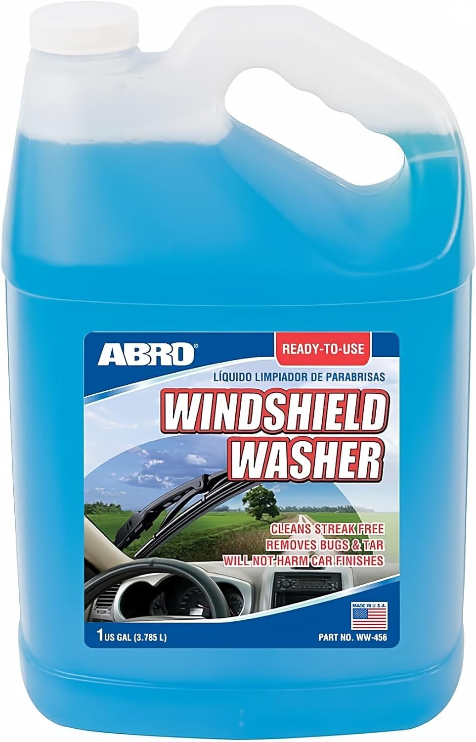 Windshield Washer Fluid Ready to Use Formula – 1 Gallon, Pre-Mixed, Streak-Fr…