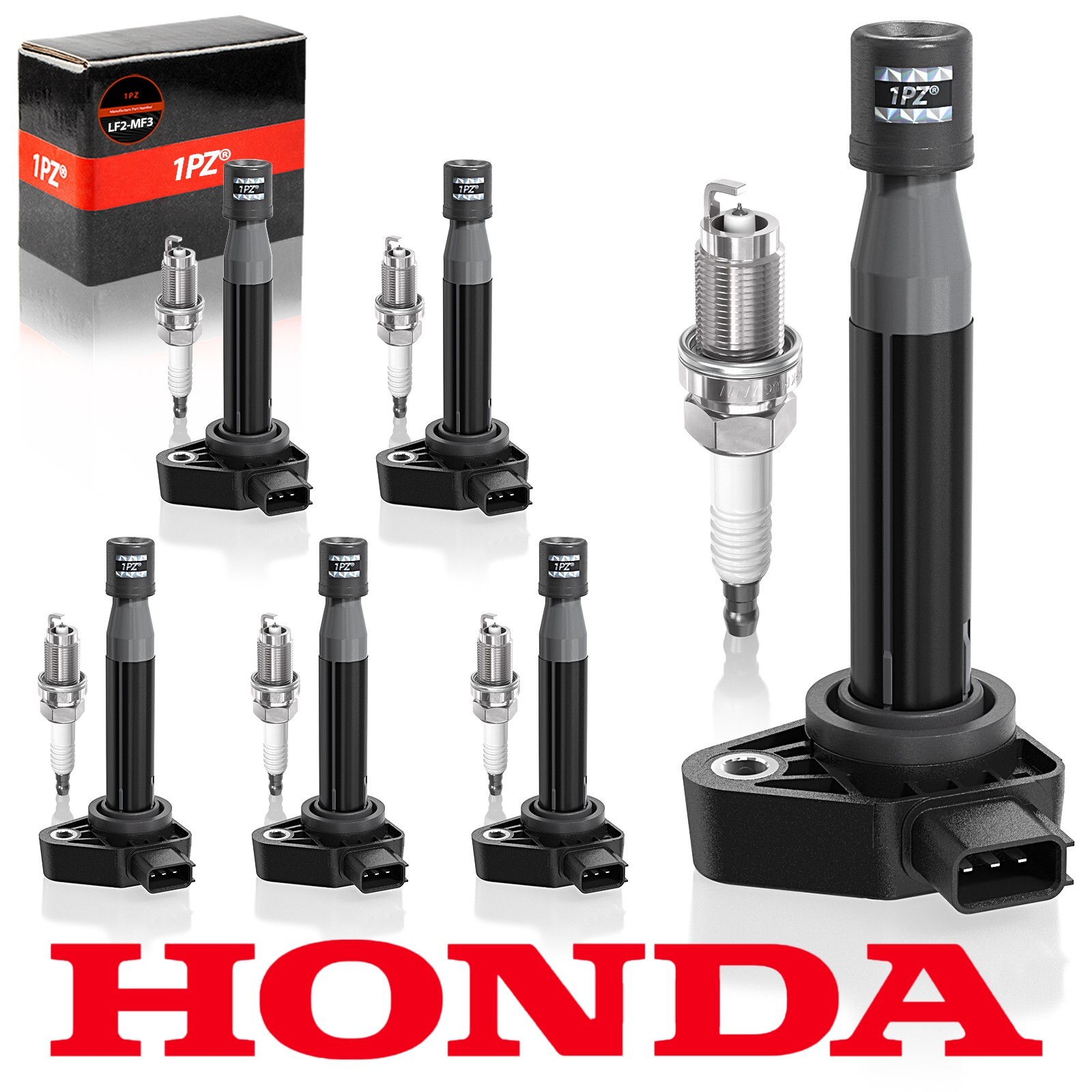 6X OEM Ignition Coil & 6 Iridium Spark plug For Honda Odyssey Accord Acura UF242