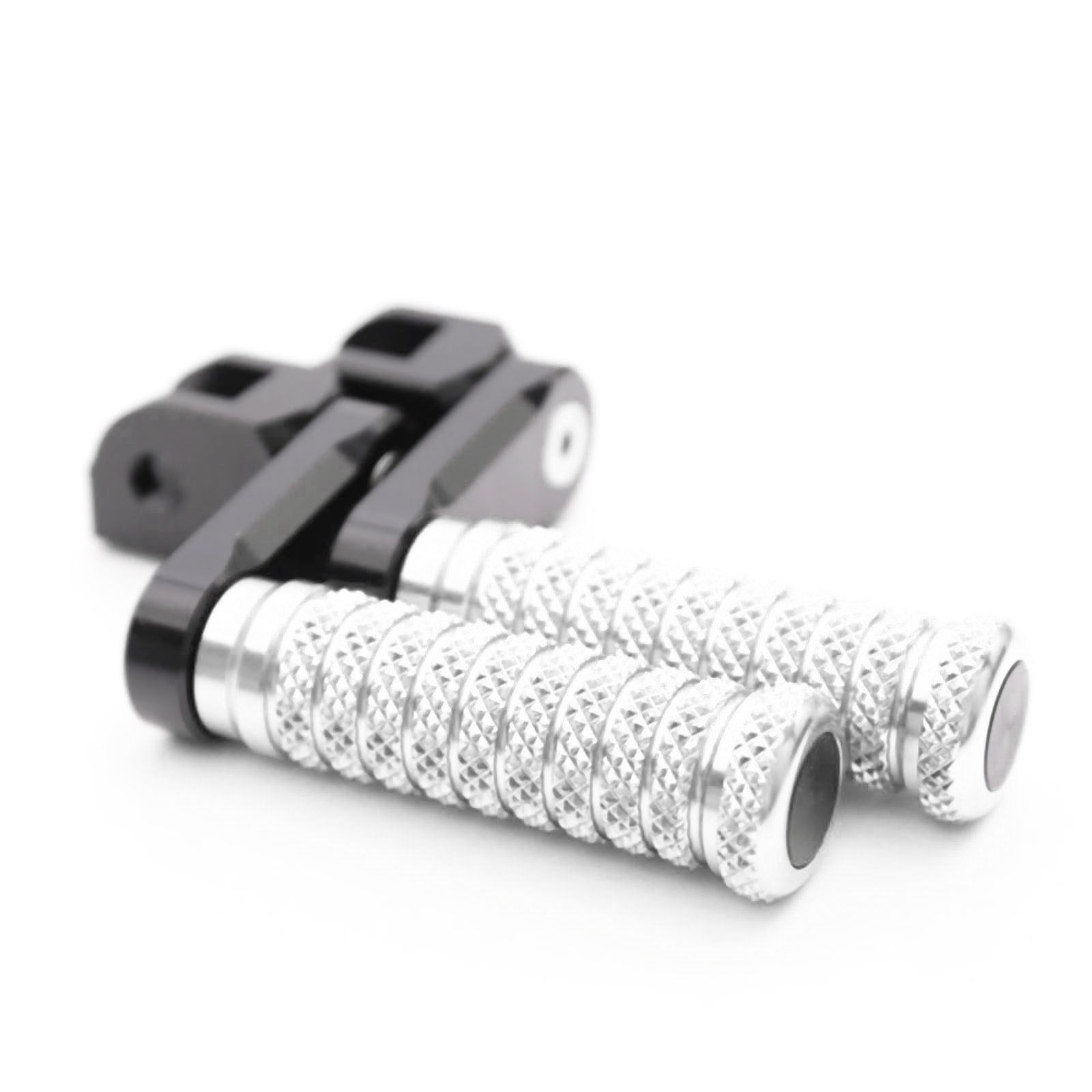 Silver M-Grip Front 40mm Extend Foot Pegs For 1199 Panigale S R 12 13 14 15 16