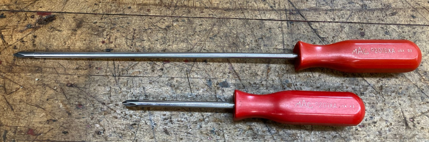 MAC P201XA Phillips K3 & P201SXA 02 Phillips Screwdrivers