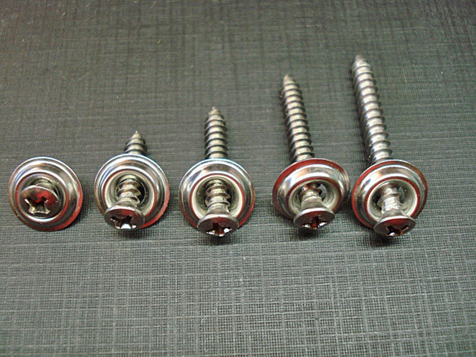 50 Chevy Buick #8 with #6 phillips oval head screws flange washers stainless GM