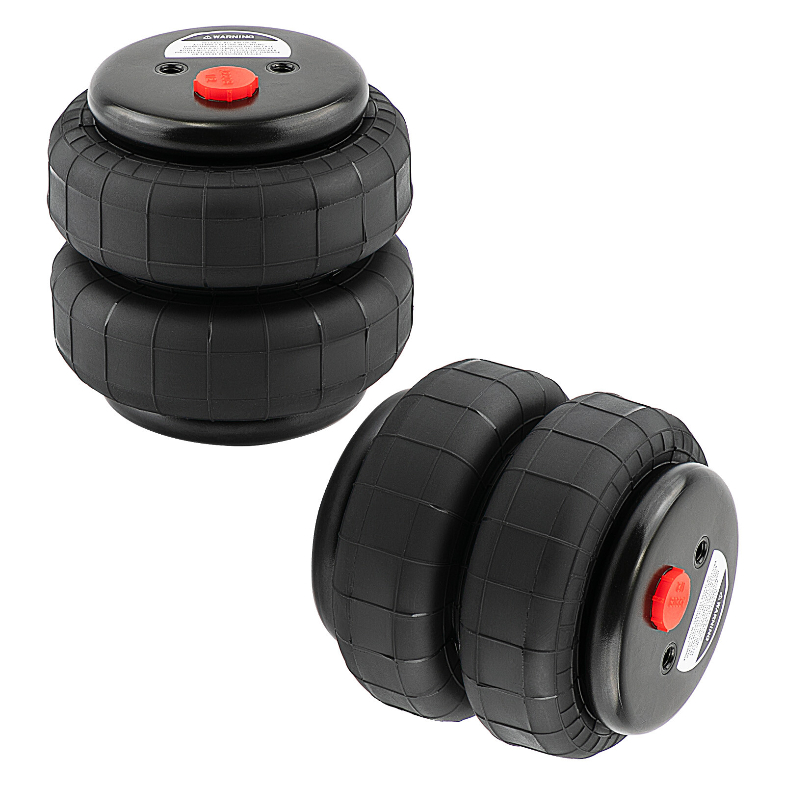 2Pcs Standard 2500 lb Air Ride Suspension Bags 1/2″npt Single Port Heavy Duty
