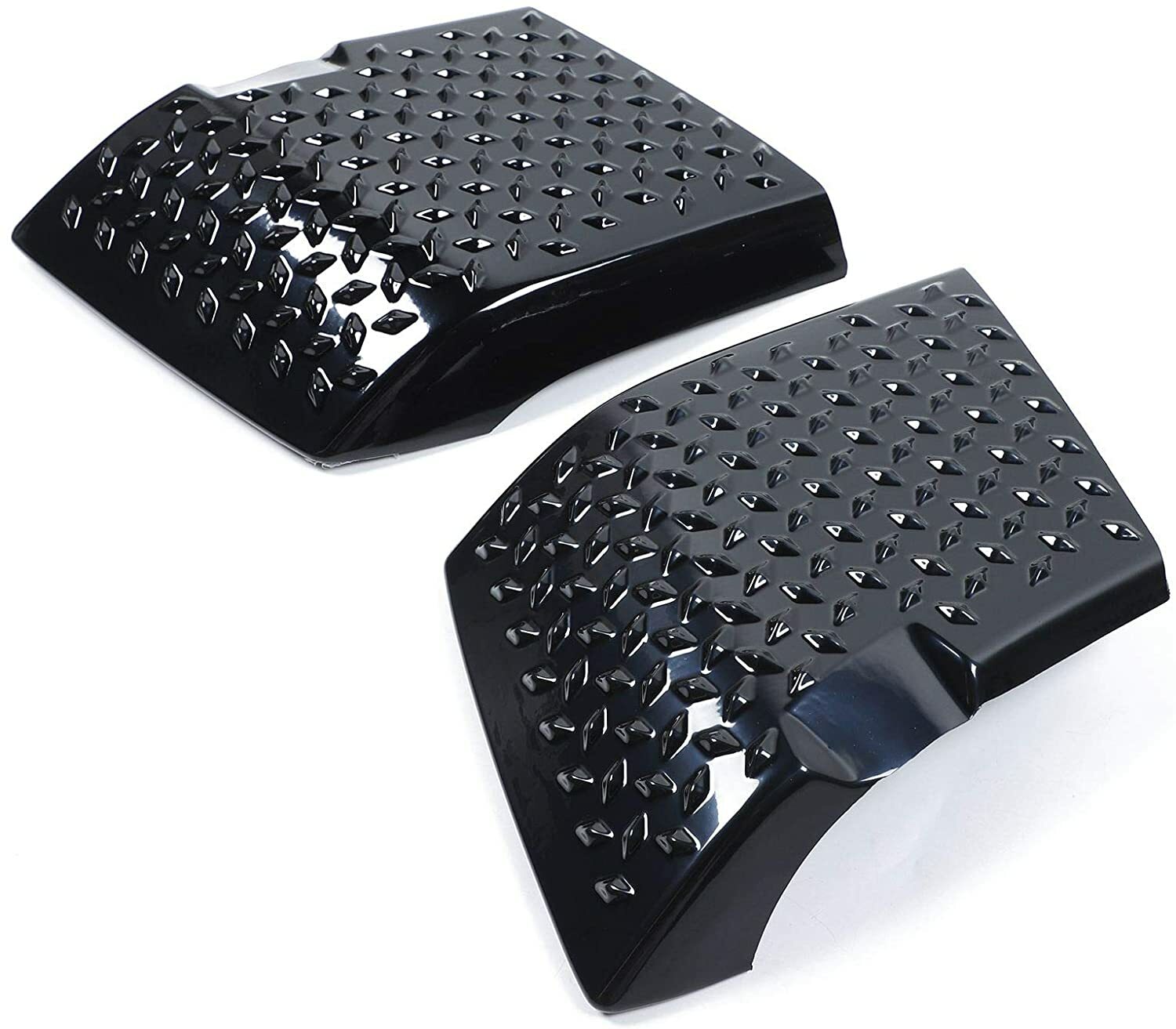 2pcs Front Fender Flare Wheel Cover Decorative Trim for 18+ Jeep Wrangler JL JT