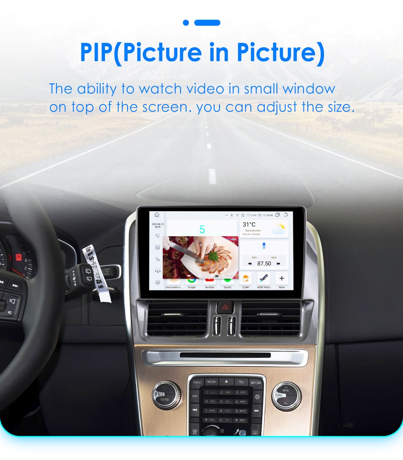 8Core For Volvo XC60 2014-2017 Android14 Car Stereo Radio Navi Apple Carplay DSP