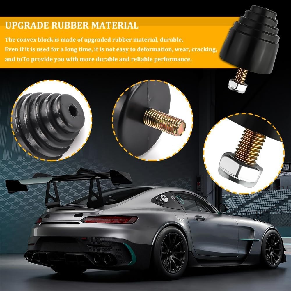 2PCS Rear Leaf Spring Bump Stops Kit for Cars Trucks Vans Rubber Shock Absorbers