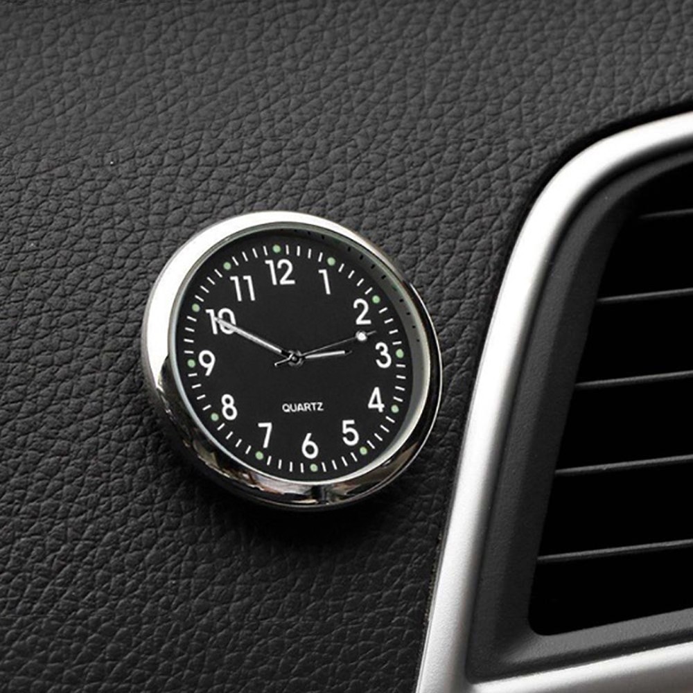 Luminous Clock Auto Car Interior Accessories Stick-On Digital Watch Quartz Clock