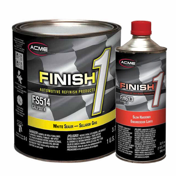 Sherwin-Williams Finish 1 4.1 VOC White Enamel Sealer Undercoat Slow Gallon Kit