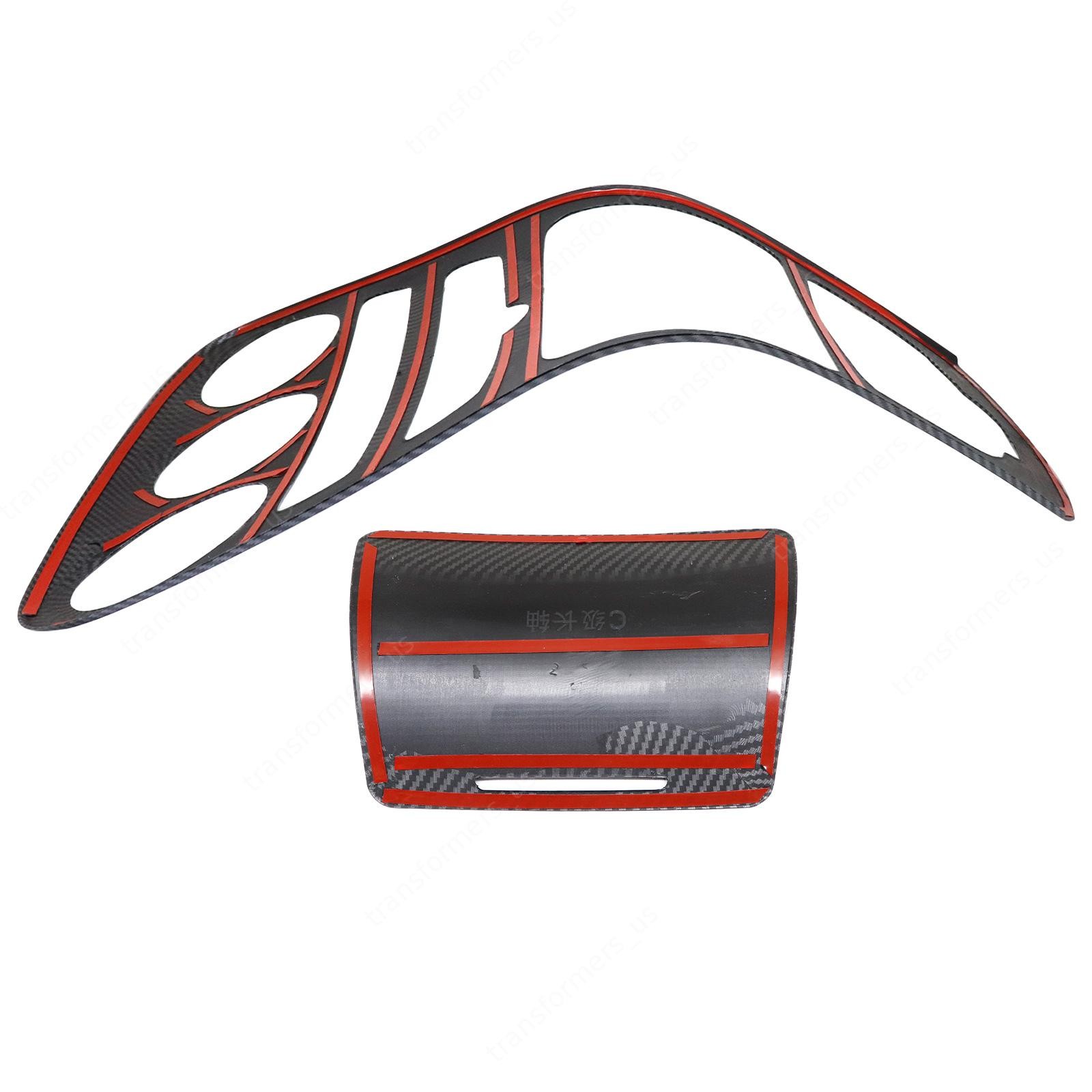 FOR Mercedes C Class W205 Carbon Fiber Style Console Gear Shift Frame Panel Trim