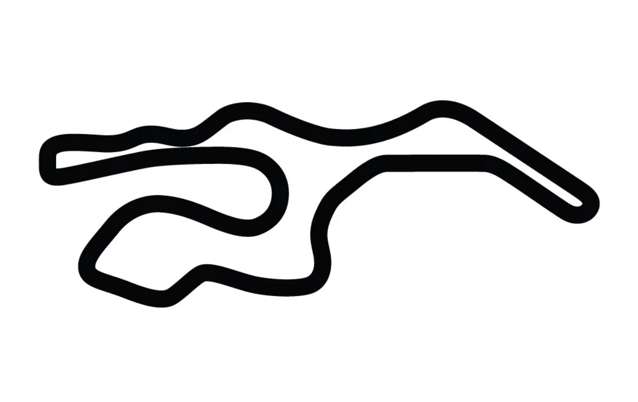 Sonoma Raceway Track Road Course Race Outline Motorcycle Vinyl Decal