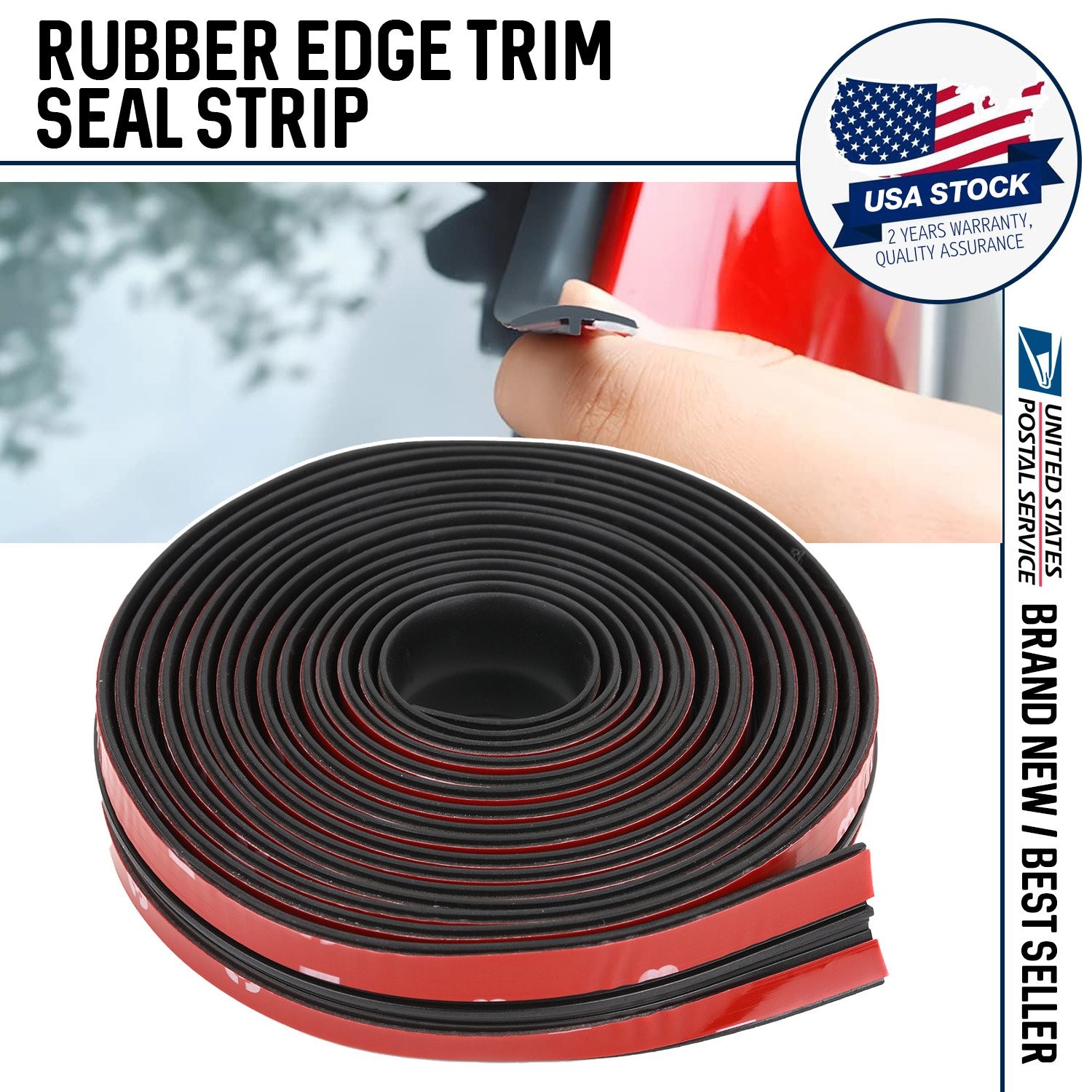 Car Roof Windshield Weather Rubber Seal Strip Trim Edge Molding Protector Guard