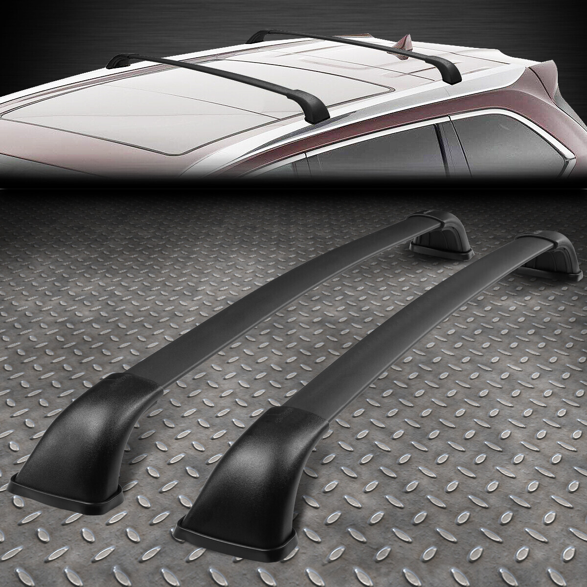 For 14-18 Highlander SE XLE Limited Aluminum OE Style Roof Rack Rail Cross Bar
