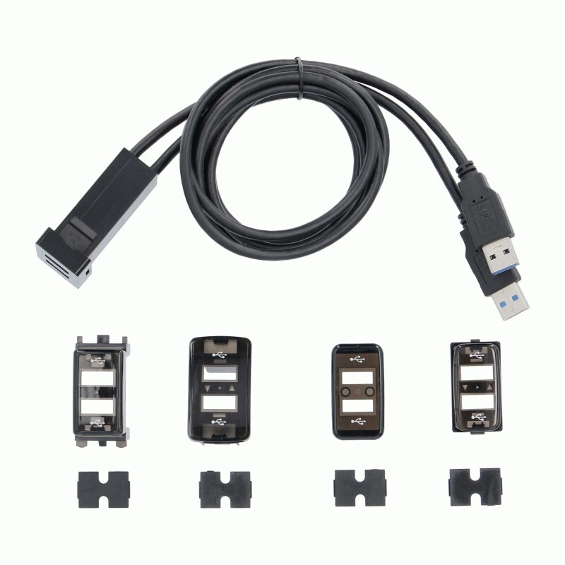 INSTALL BAY IBR138 / USBDKIT / UNIV. DUAL USB KIT W/TOYOTA, HONDA,NISSAN & MITSU