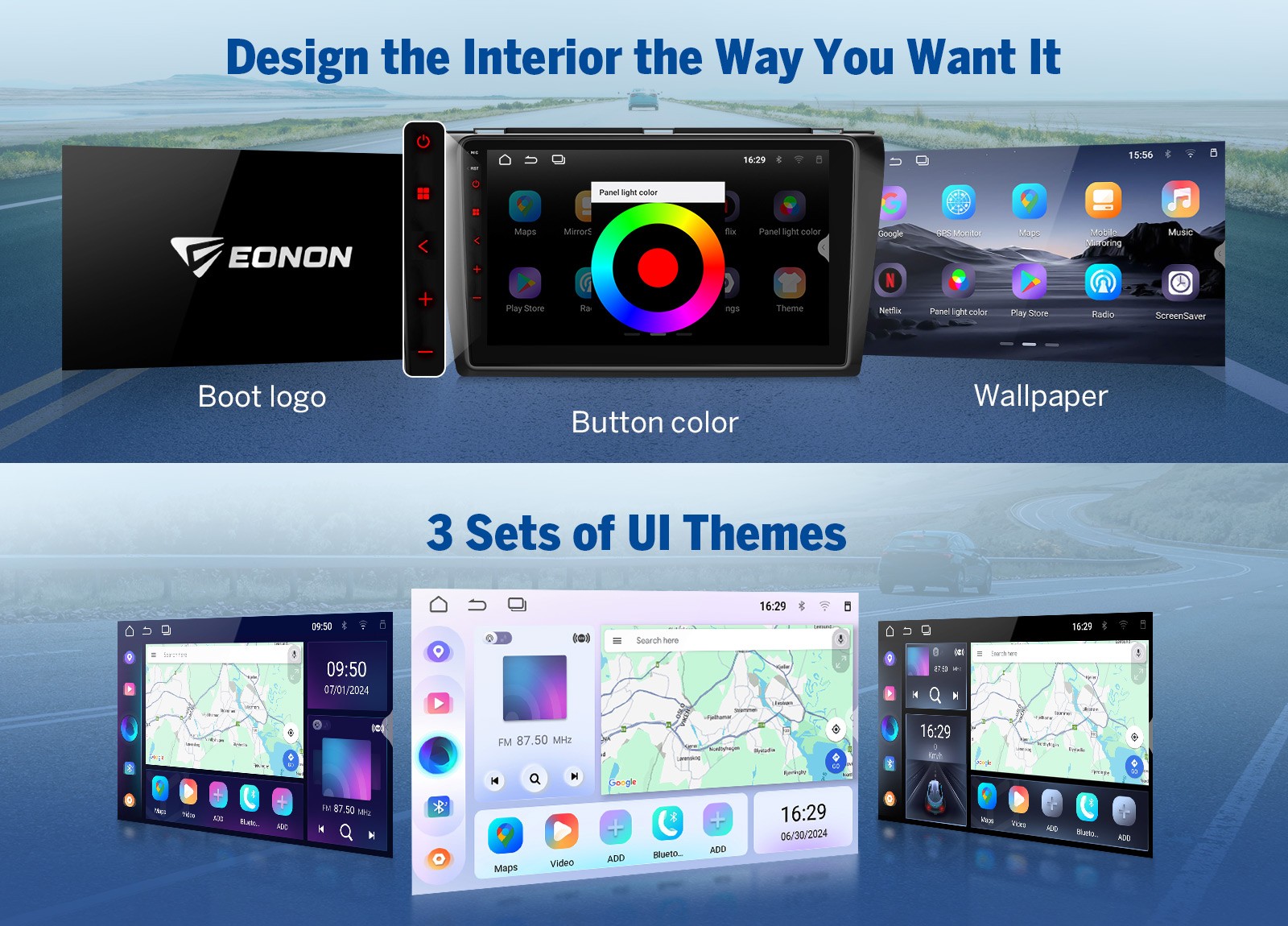 Eonon Android 10 8Core Car Stereo GPS Navi Radio Bluetooth For Mazda 3 2004-2009