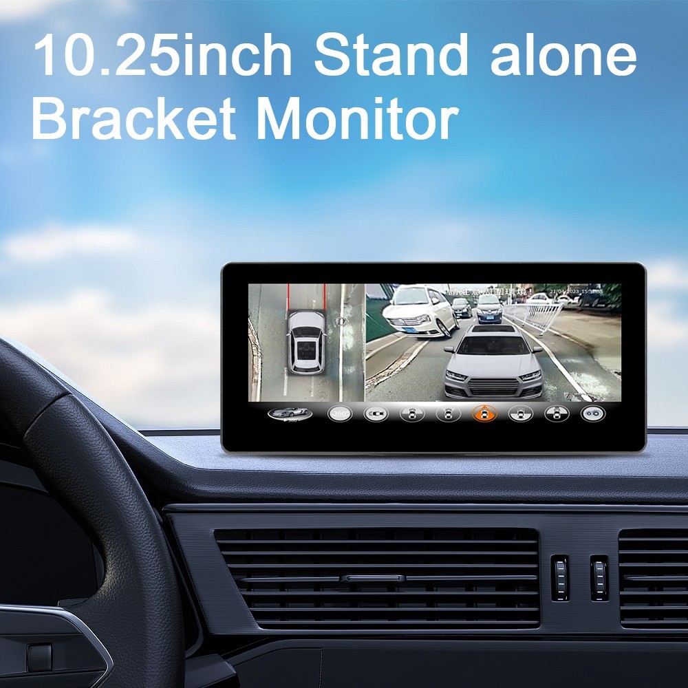10.25inch LCD Touch Screens Car Dashcam Monitors AHD/CVBS/TVI Auto Brightness