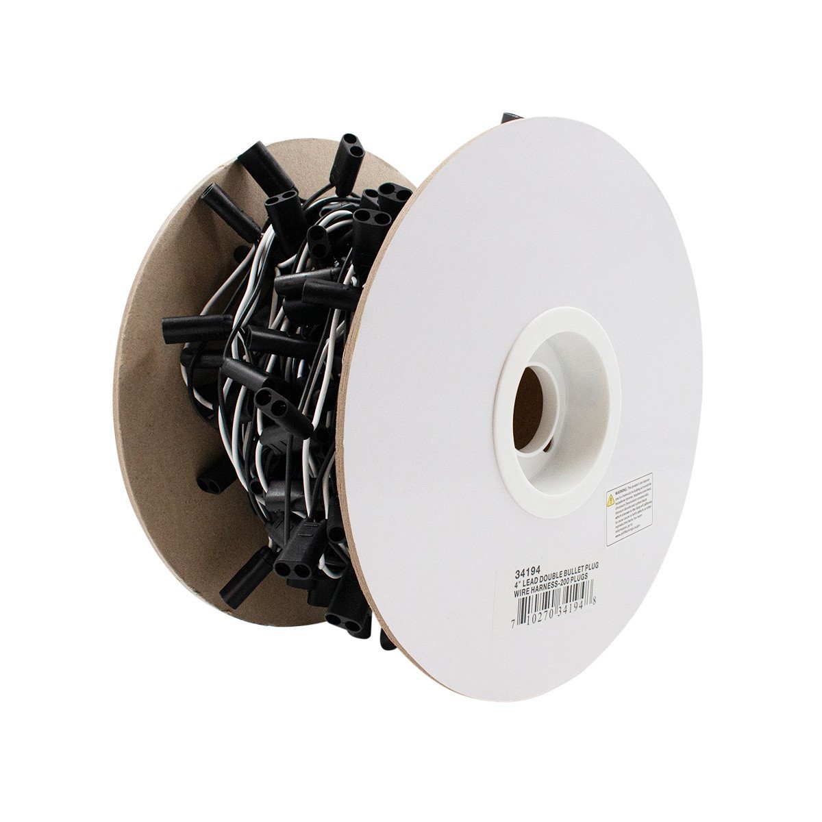 United Pacific 200 Count 2-Prong Female Bullet Plugs Wire Harness Roll – 1 Unit