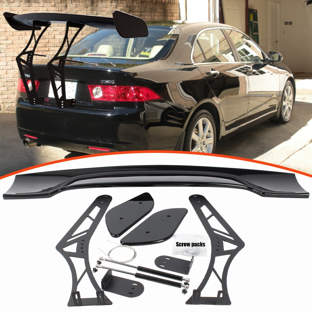 ADJUSTABLE GT RACING SPOILER WING CHASSIS MOUNTED KITS FIT FOR ACURA TSX 04-08