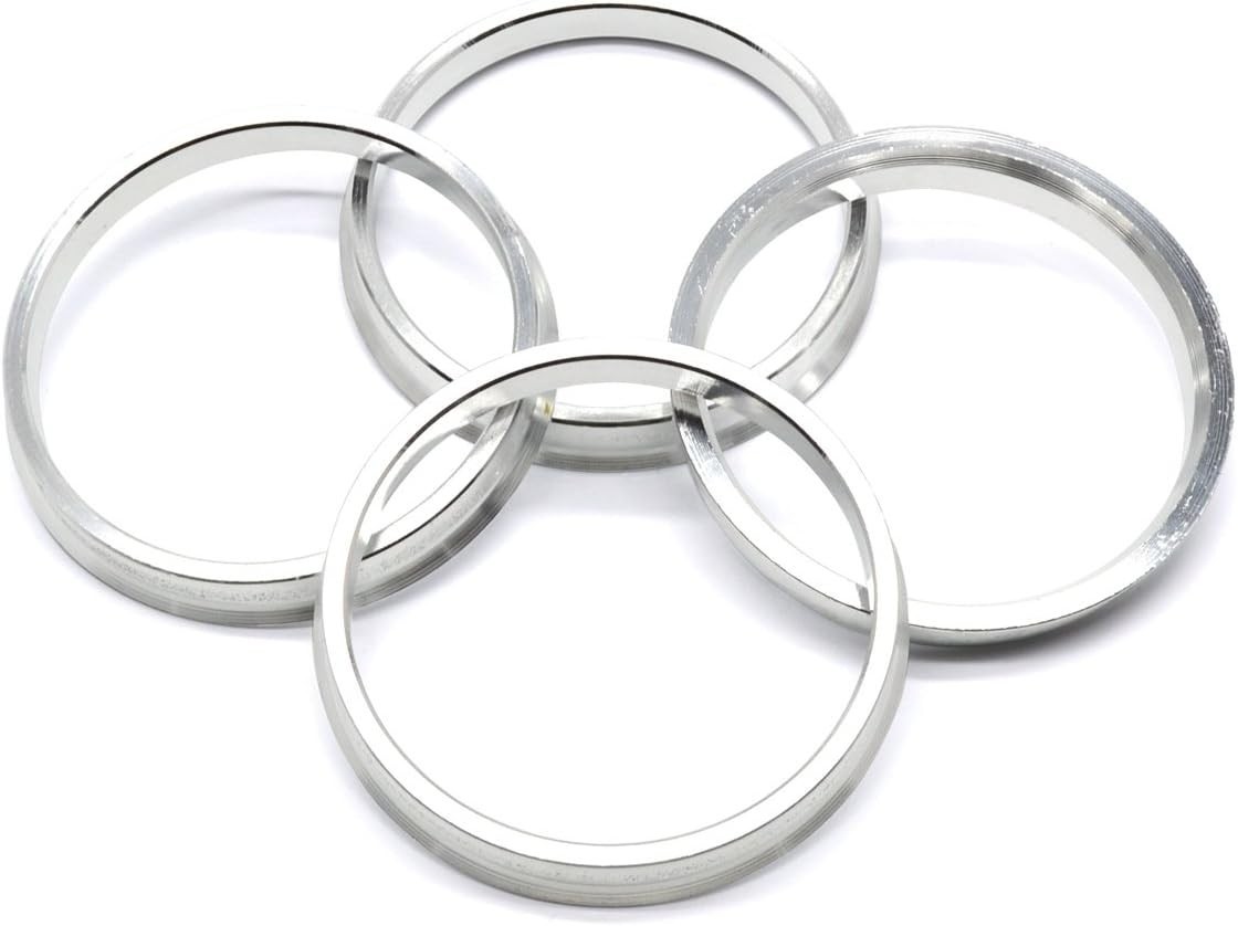 GoldenSunny 73.1mm OD to 66.1mm ID Silver Aluminum Hub Centric Rings – Pack…